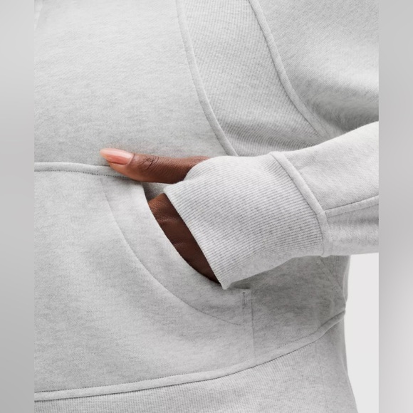 Part of MATCHING SET Lululemon Gray Sweatshirt Scuba Oversized Half-Zip Hoodie - Picture 5 of 9